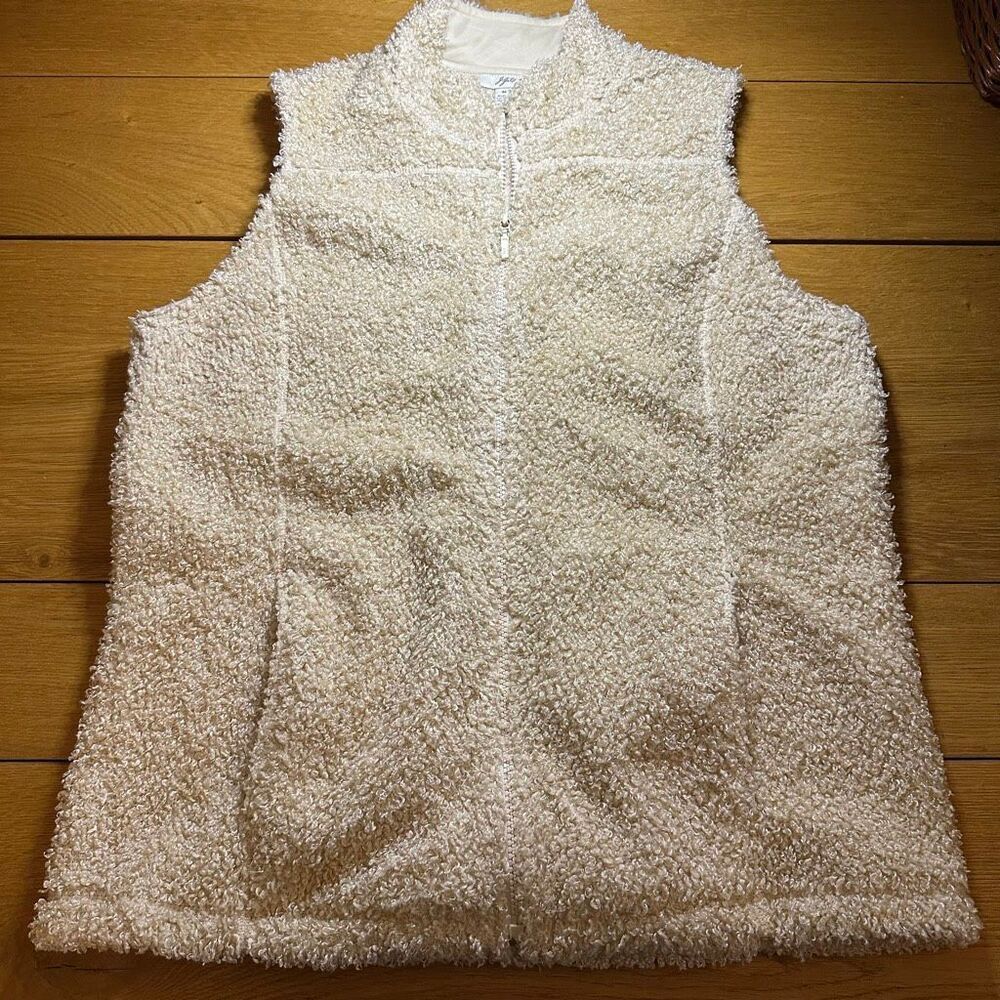 J. Jill teddy fuszy sherpa vest medium